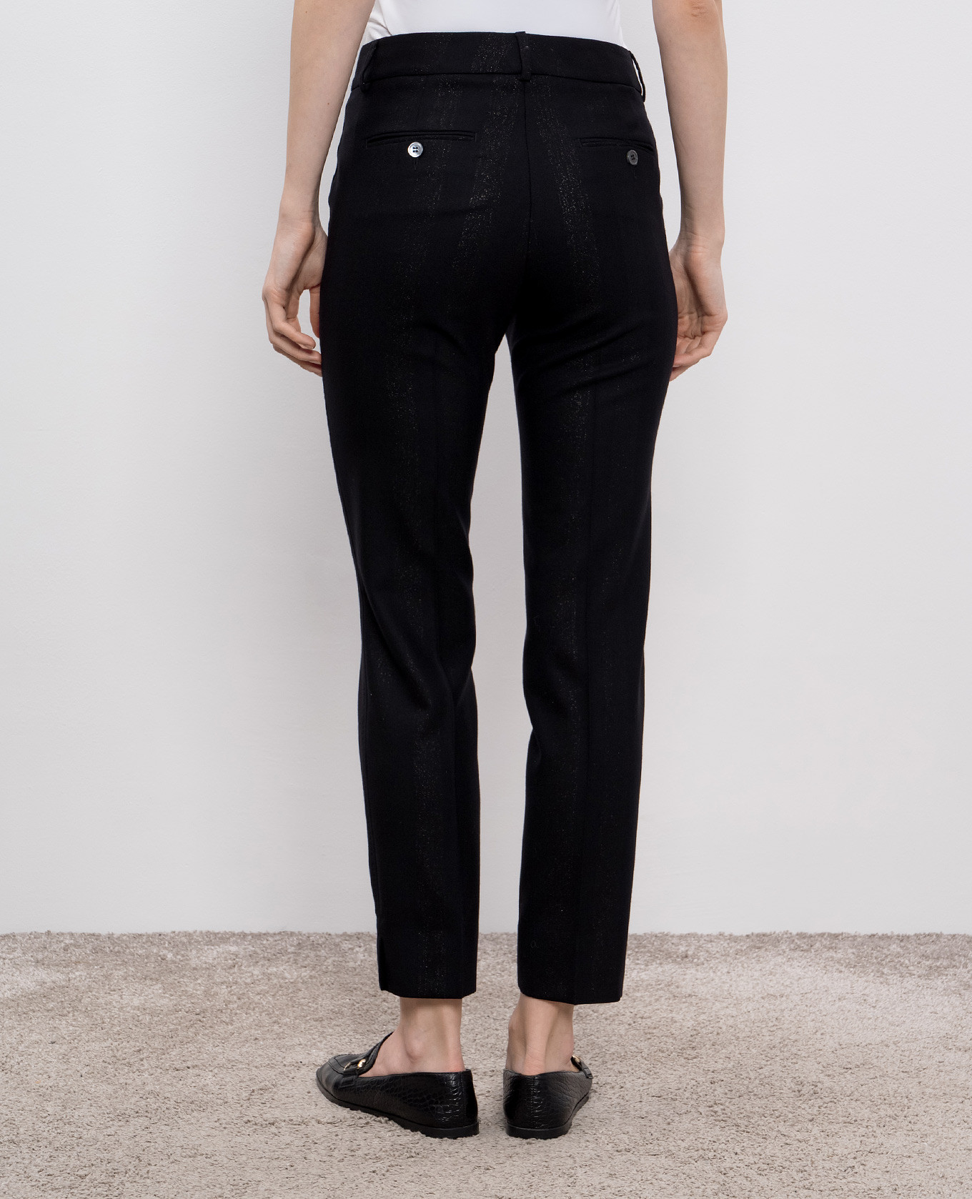 

Black pants with wool Peserico