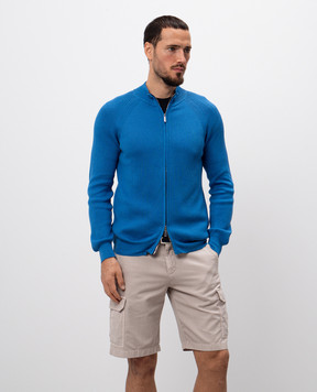 MooRER Blue cardigan DEAN DEANCSP