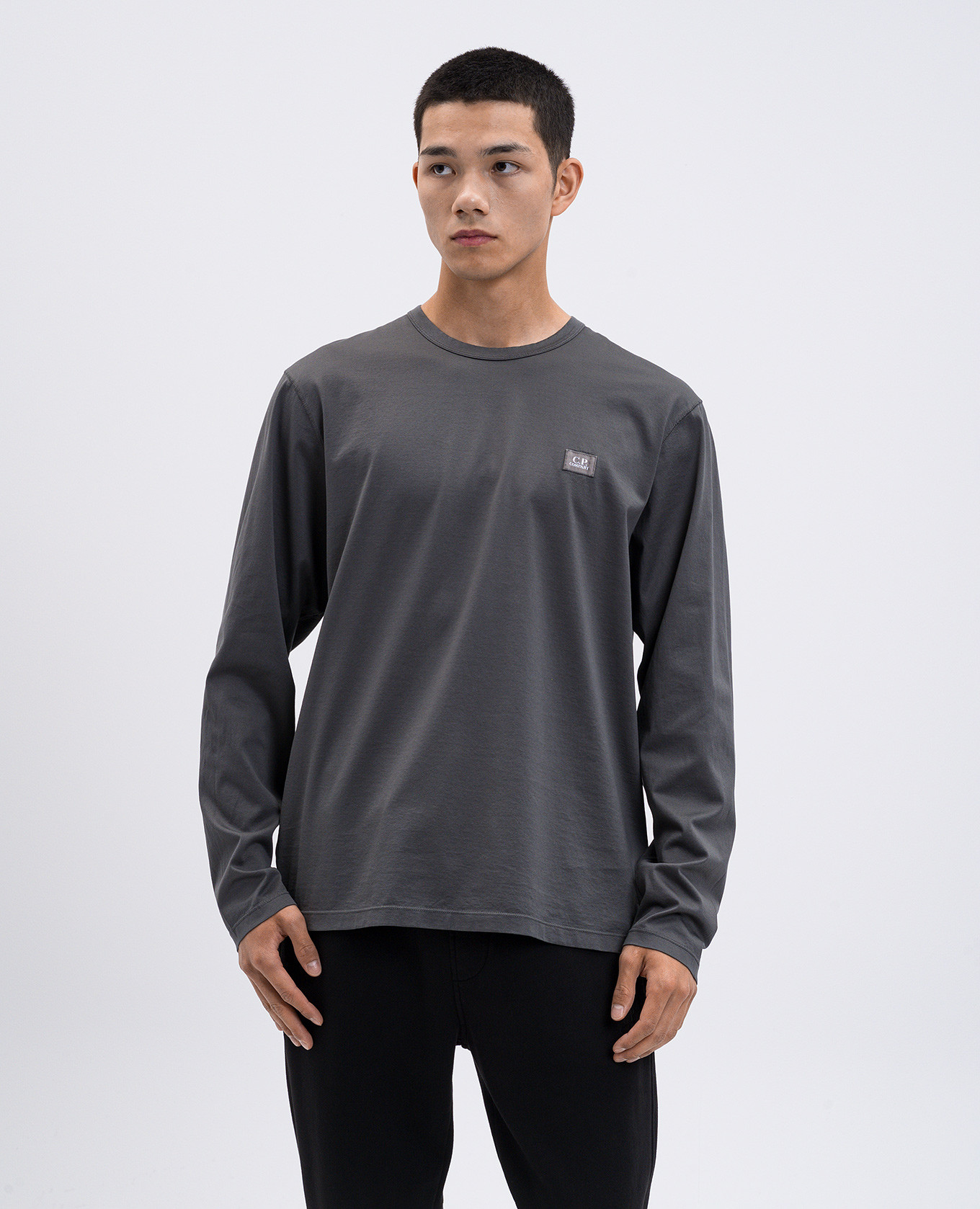 

Green long sleeve with logo patch C.P. Company