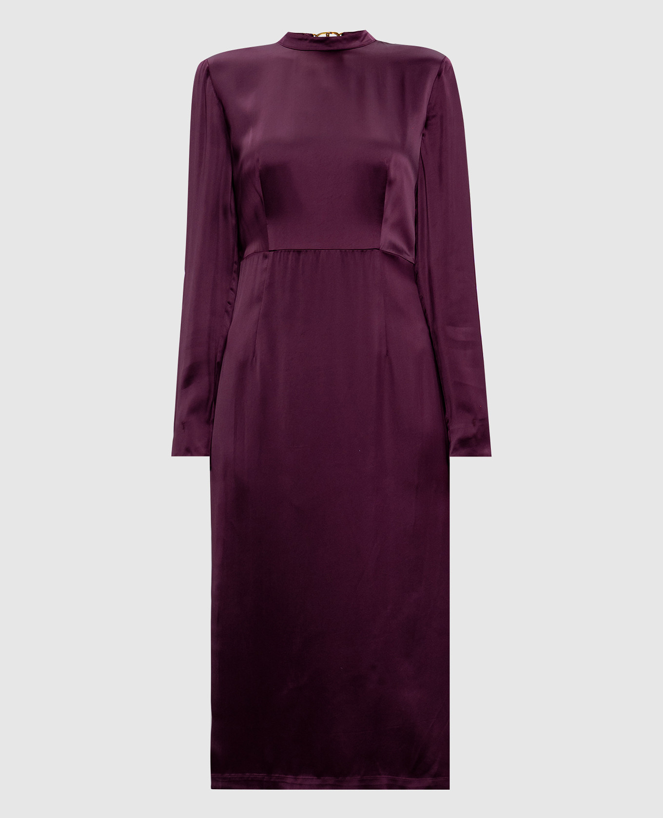 Burgundy dress with logo