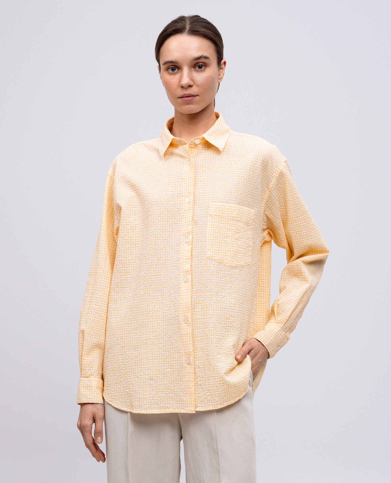 

Orange checkered shirt Woolrich