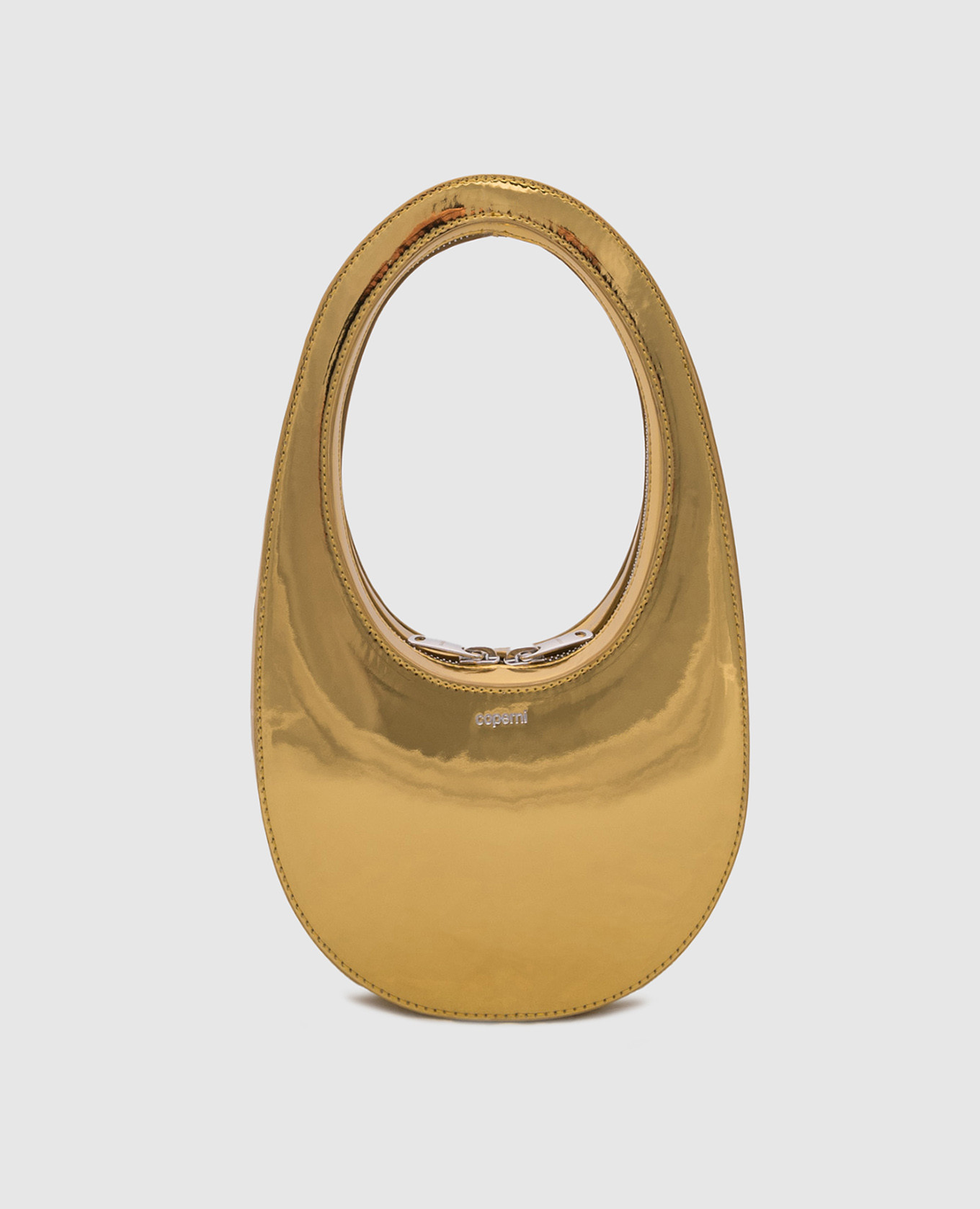 

Gold logo hobo bag Coperni, Golden