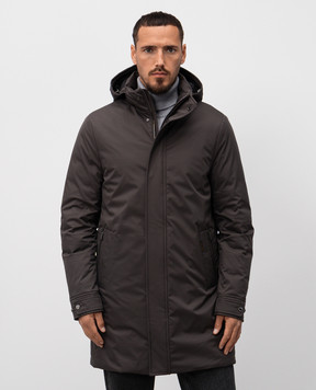 MooRER Gray down jacket VERMONT VERMONTADS