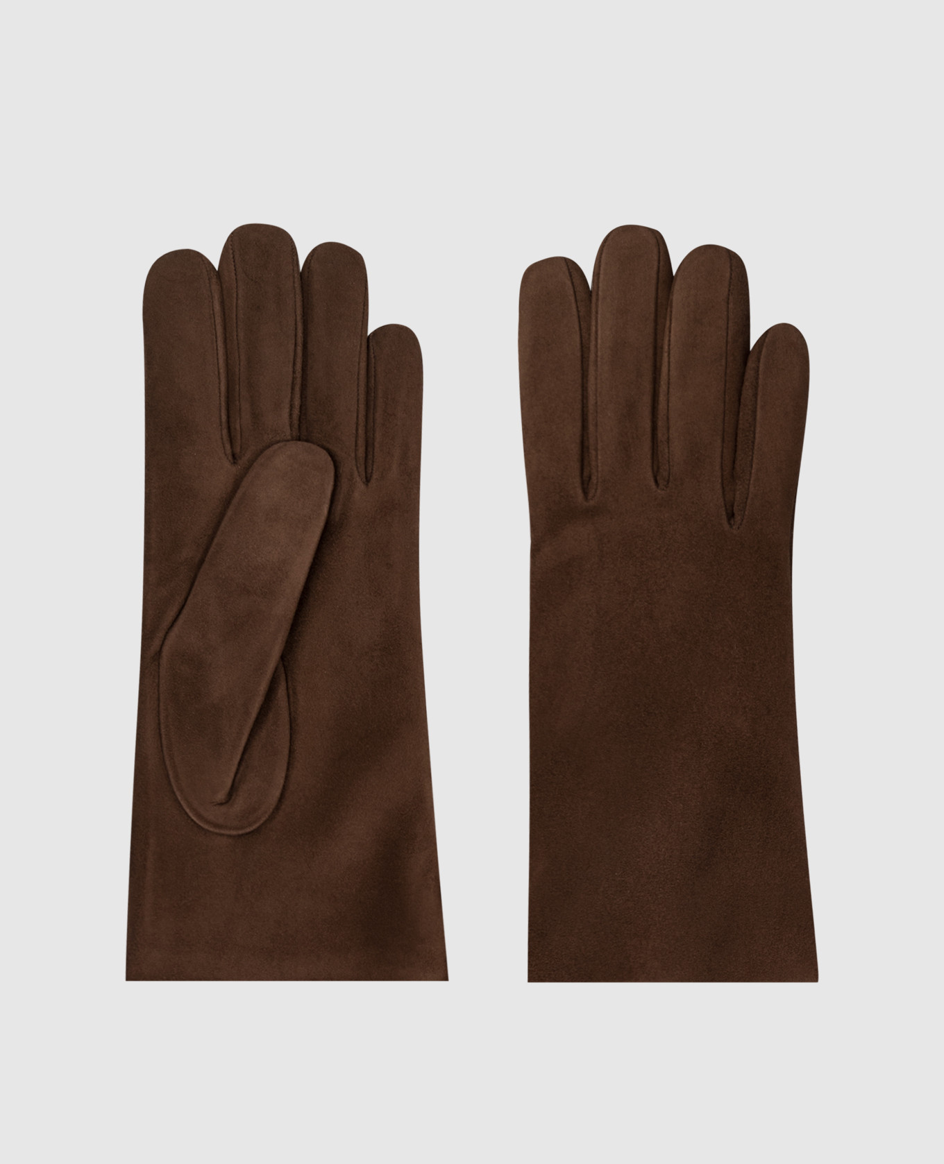 Brown suede gloves Sermoneta Gloves