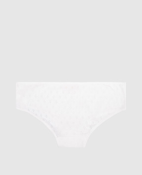 Story Loris White panties with patterned lace 36947