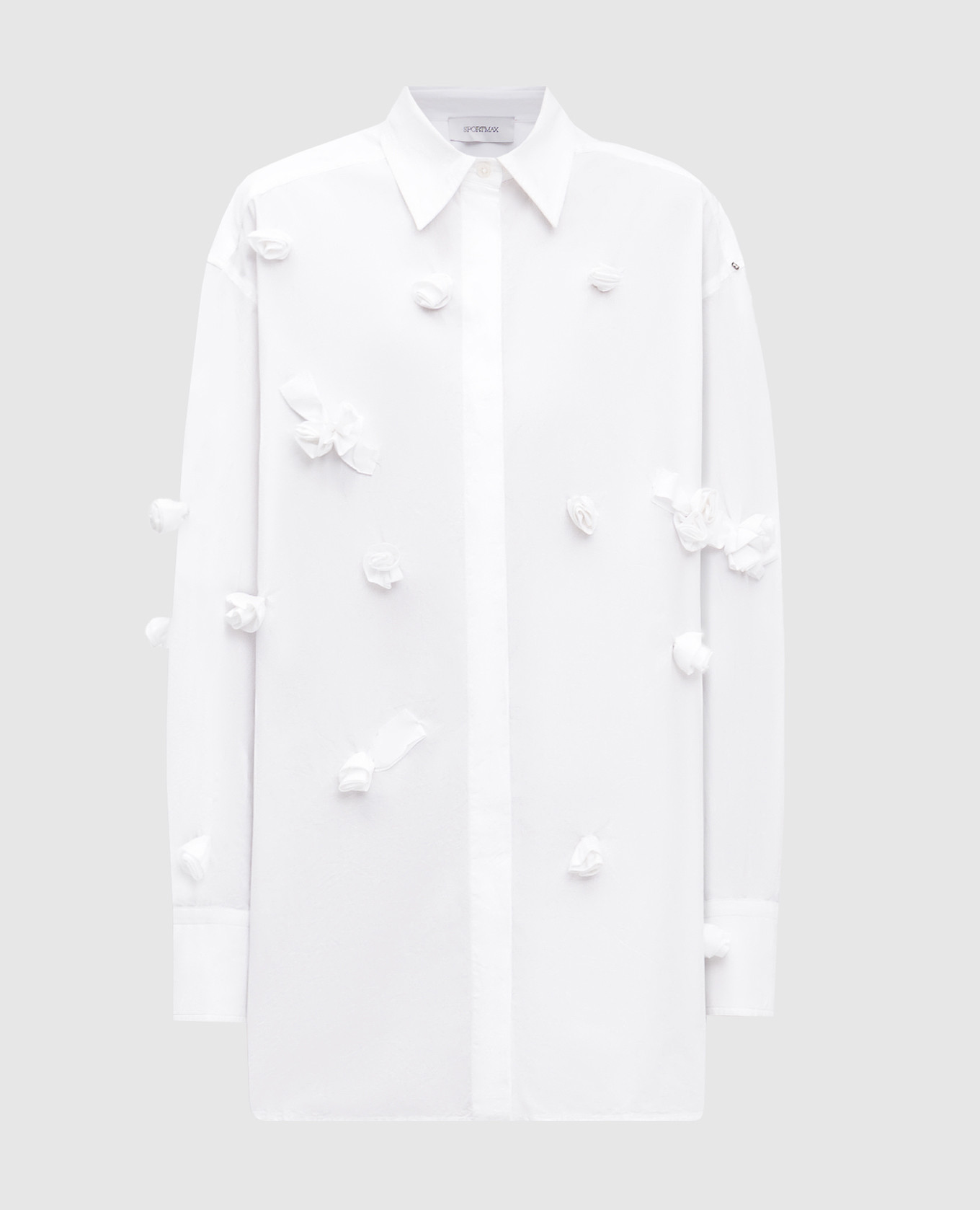 White BISOUS blouse with appliqué Max Mara Sportmax
