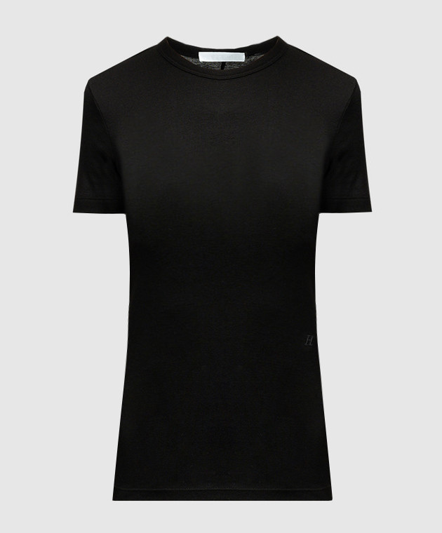 

Black t-shirt with monogram embroidery Helmut Lang