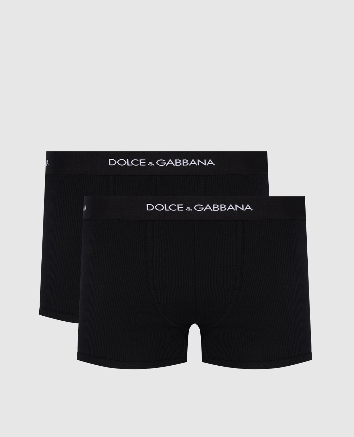 

Set of black ribbed boxer briefs with logo Dolce&Gabbana