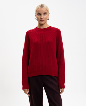 John Smedley Burgundy LYLLA cashmere and wool sweater LYLLA