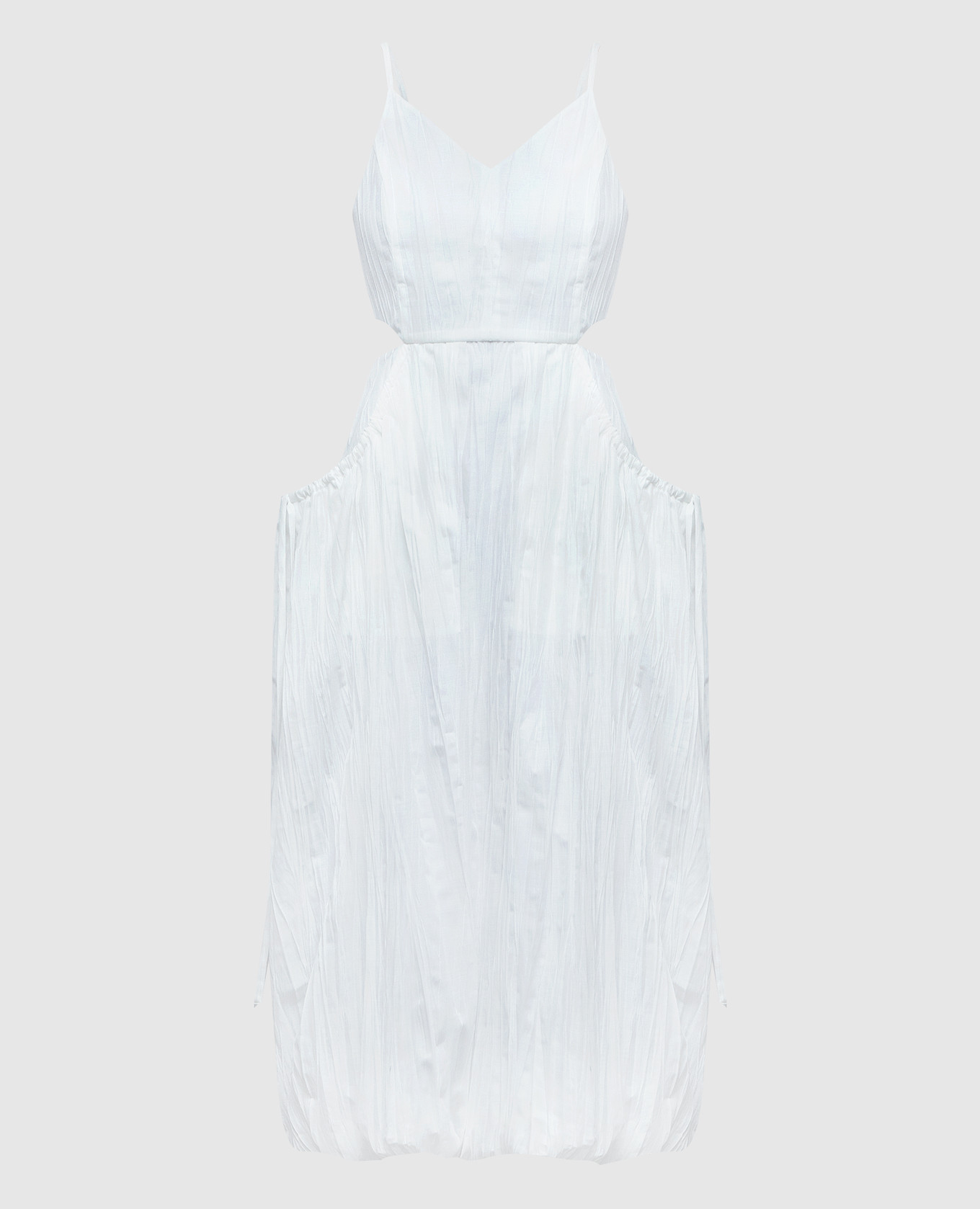 

White dress with a reaper effect Juun.j