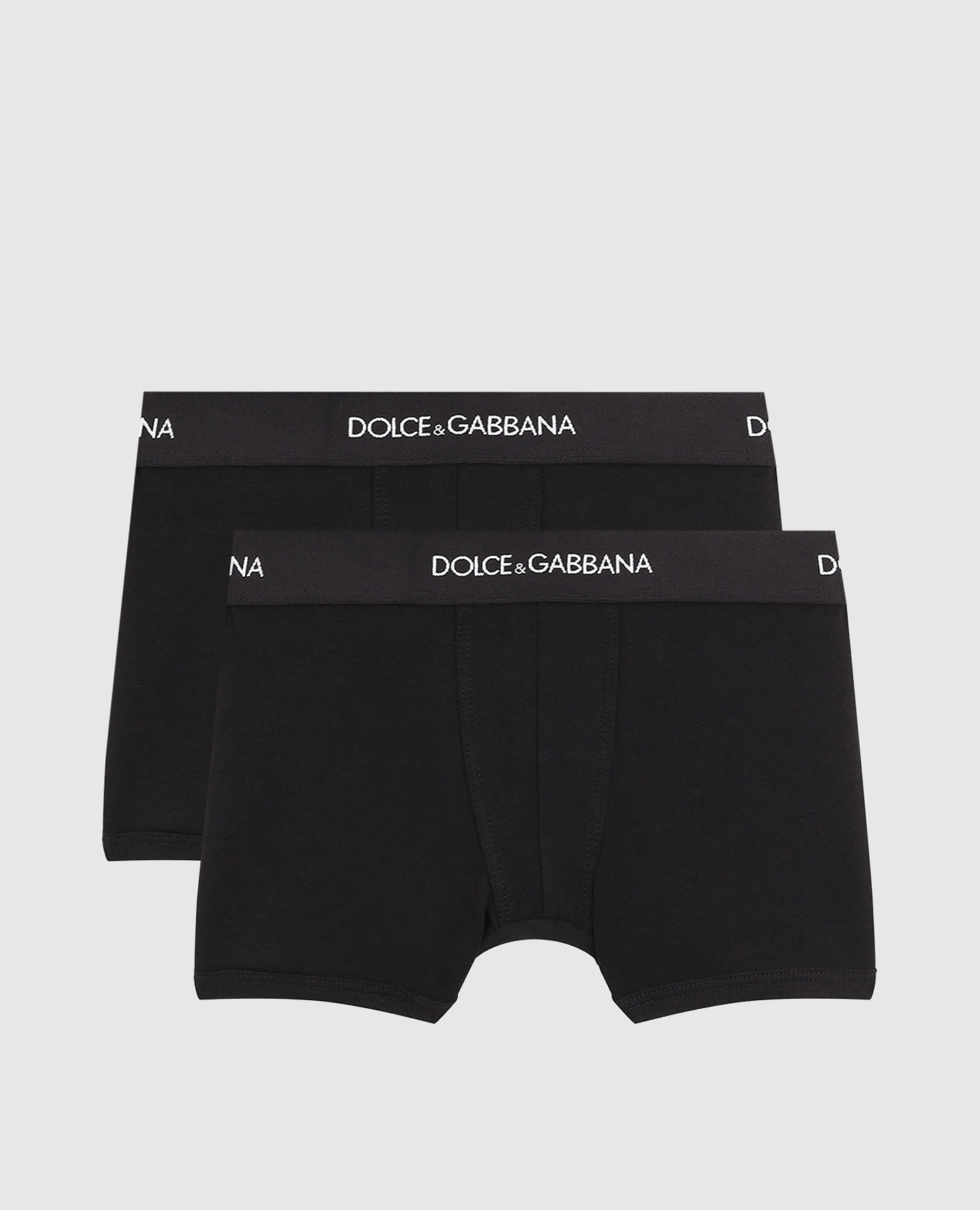 Children&#39;s set of black boxer shorts Dolce&Gabbana