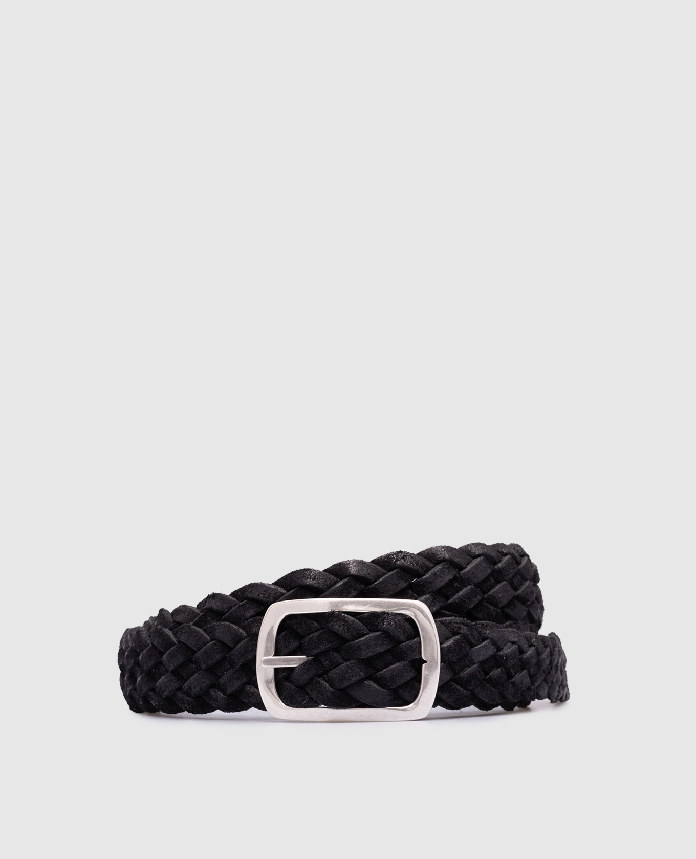 

Blue double-sided woven leather belt Orciani