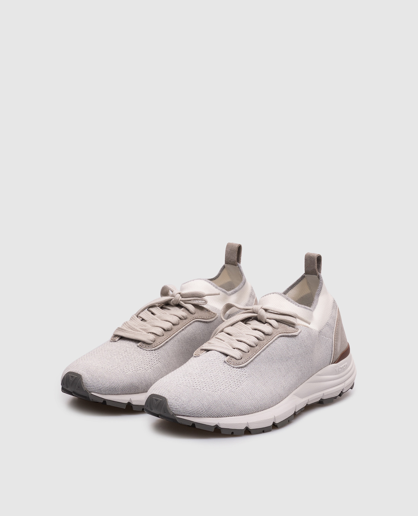

Grey sneakers with logo Peserico