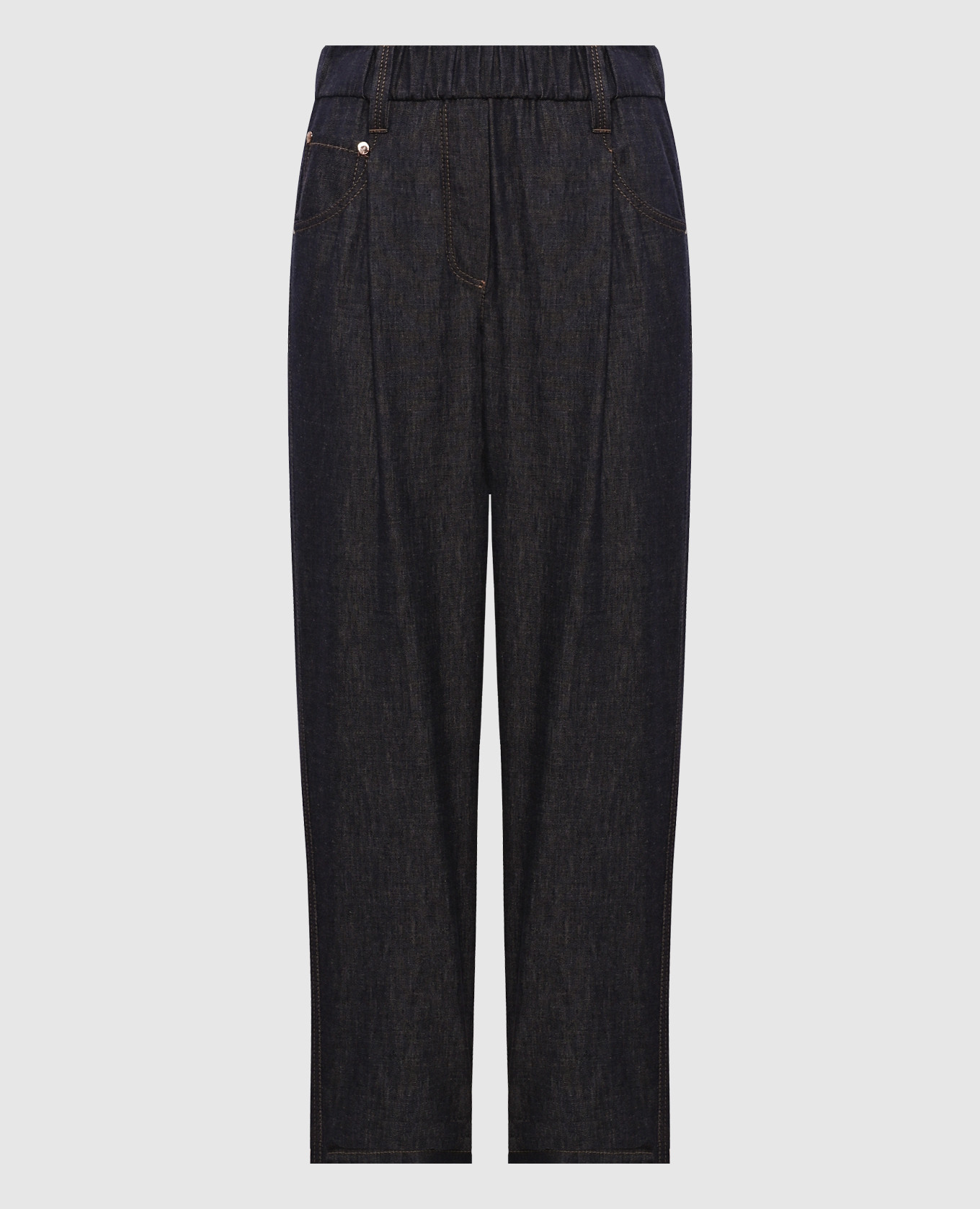 Blue jeans with a monil chain Brunello Cucinelli
