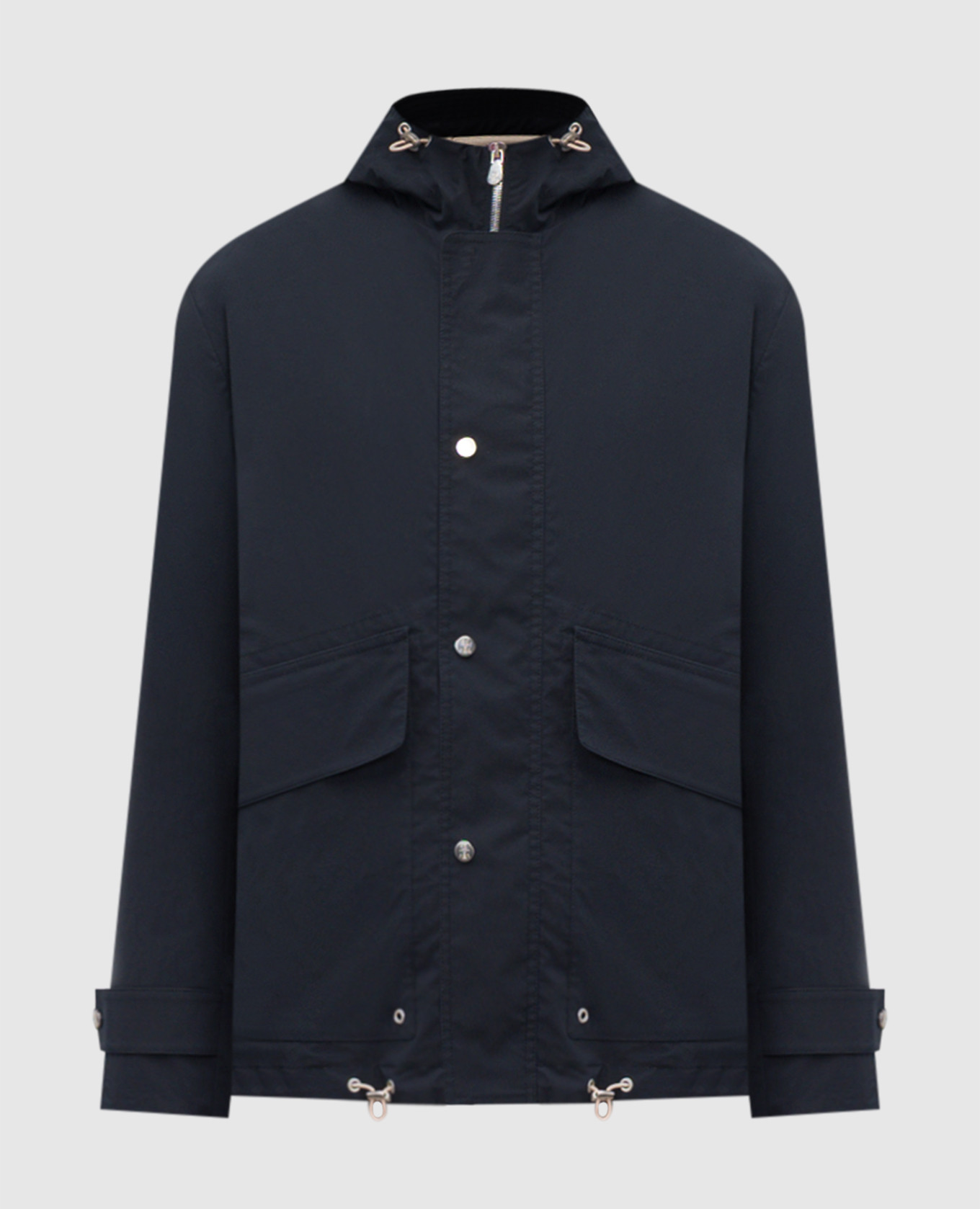 Blue windbreaker Brunello Cucinelli