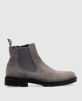 Zecchino D'oro Children's gray suede shoes F0242002729