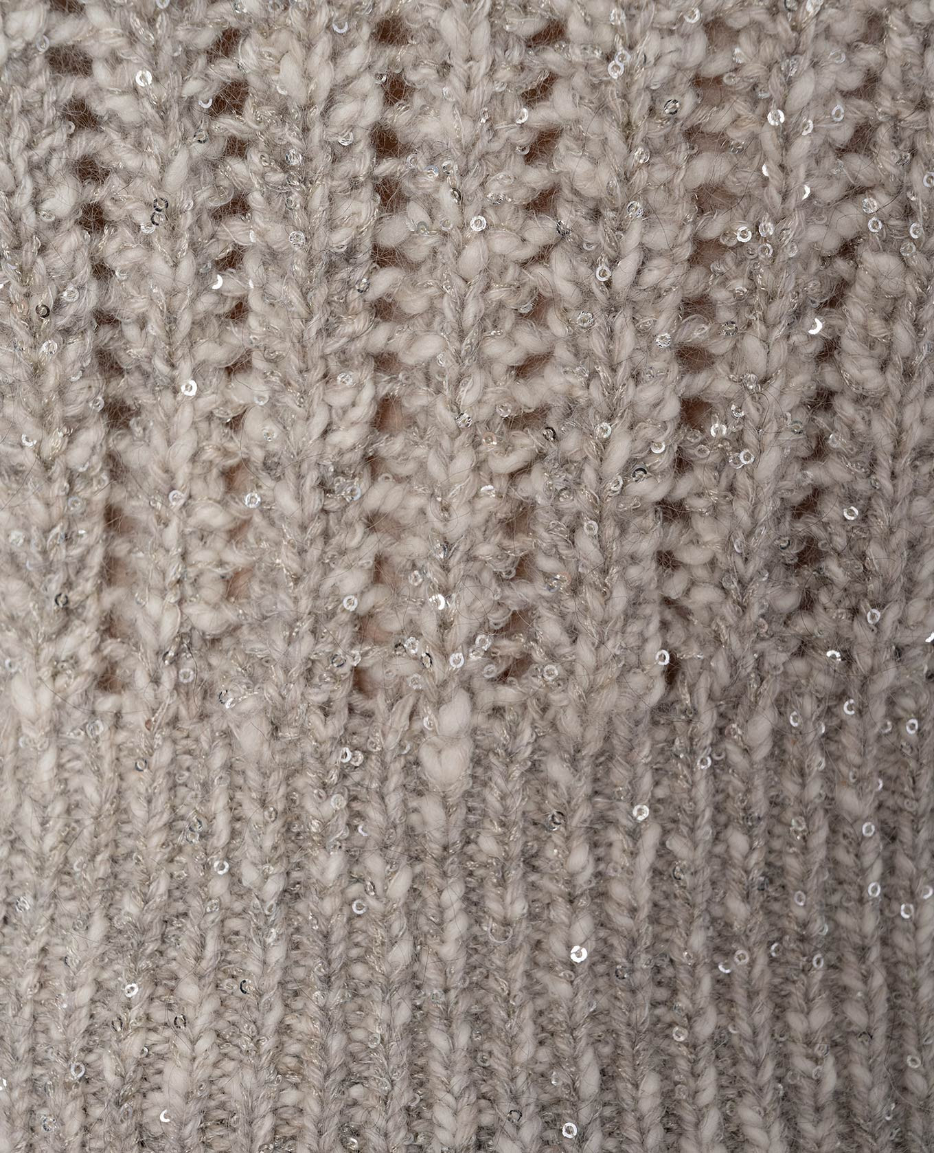 

Beige wool and cashmere cardigan with sequins Brunello Cucinelli