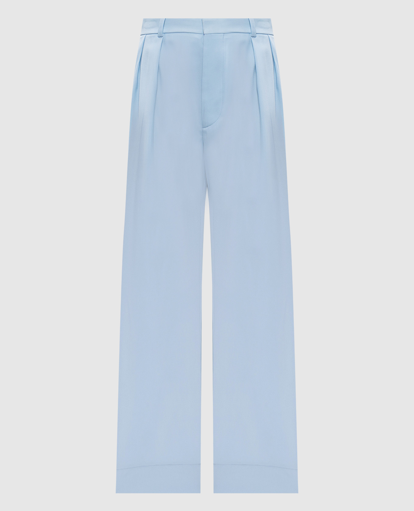 Blue pants made of wool wardrobe.nyc