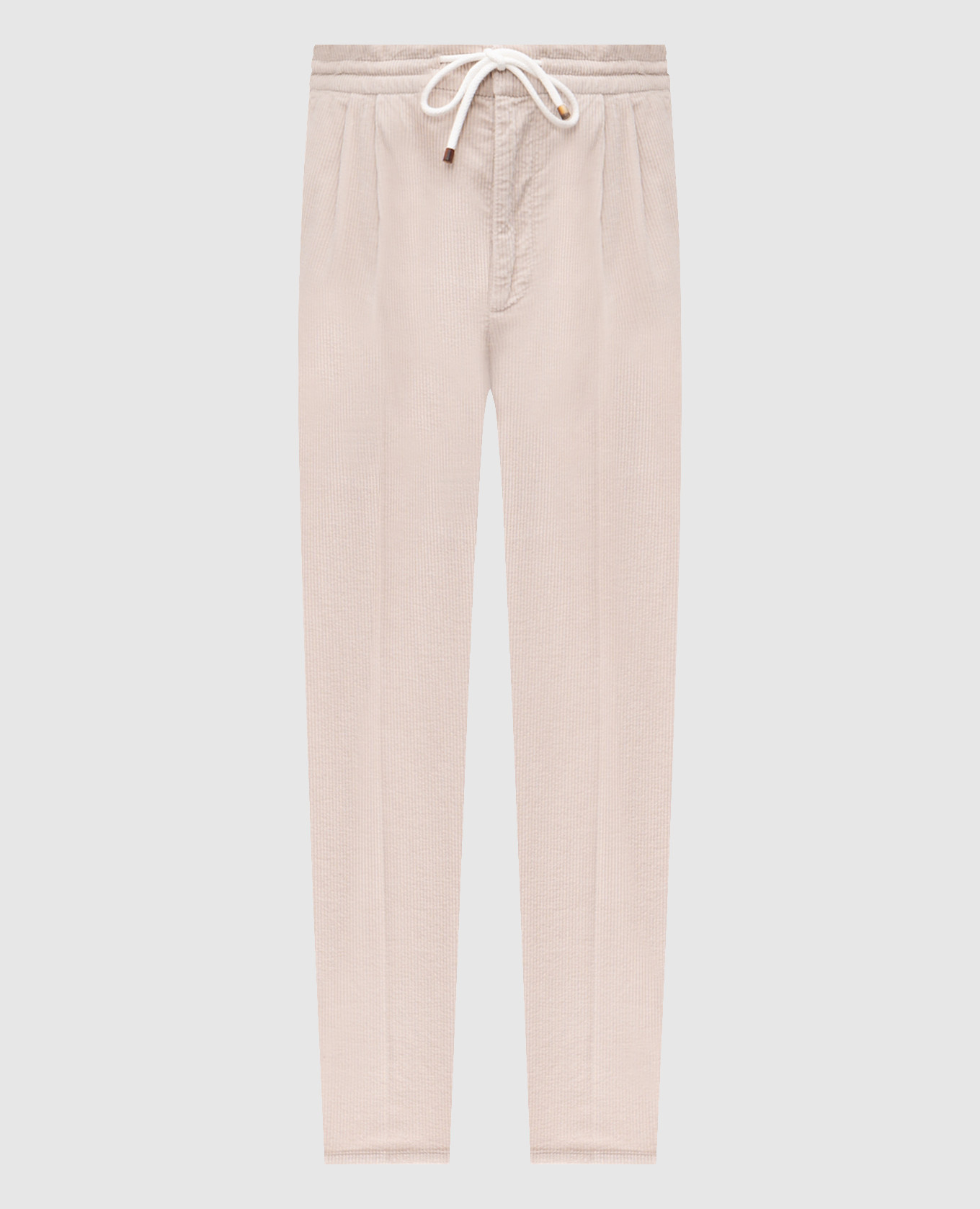 Beige corduroy pants Brunello Cucinelli
