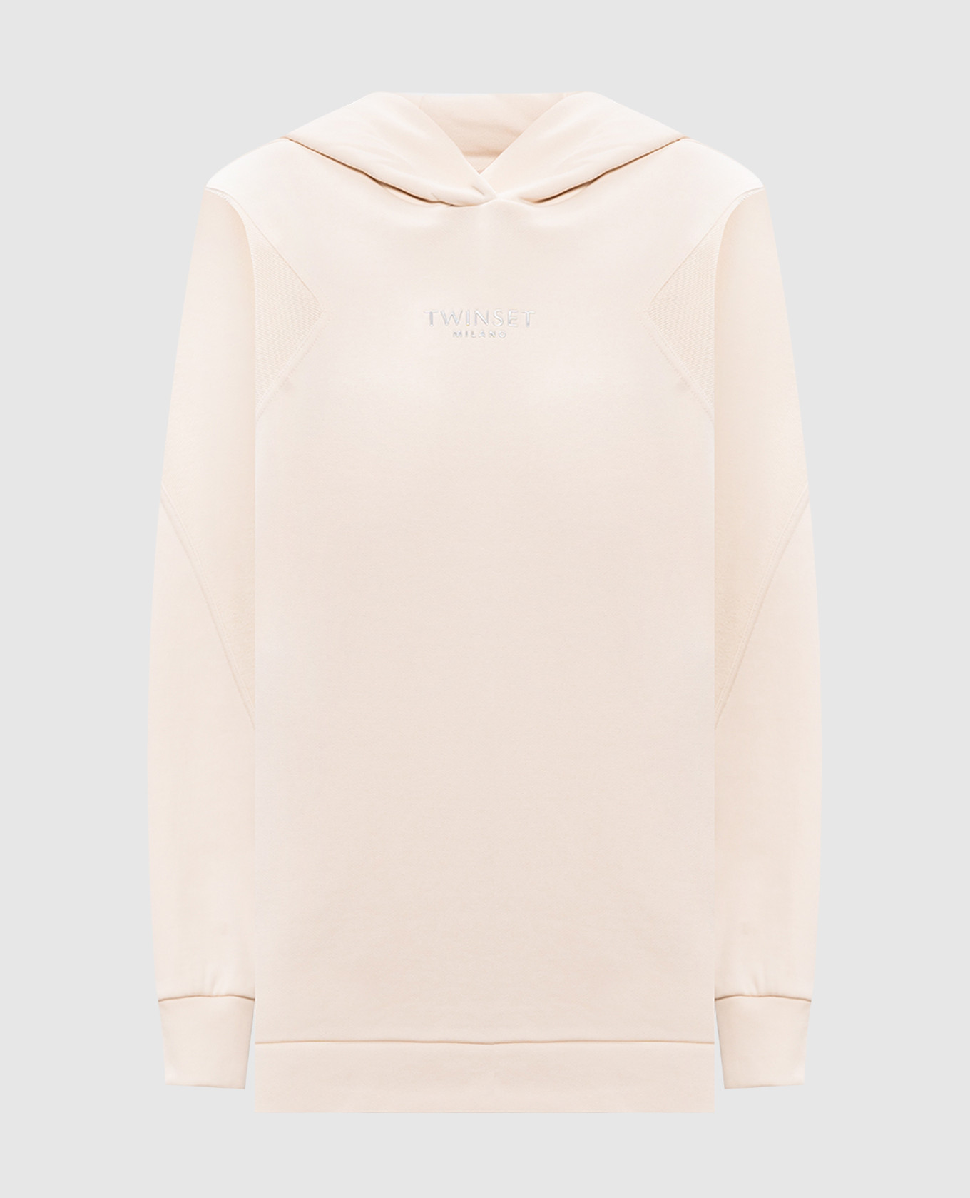 

Beige logo hoodie Twinset