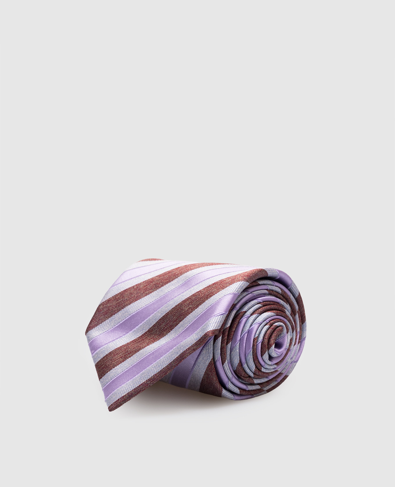 

Striped silk tie Stefano Ricci, White