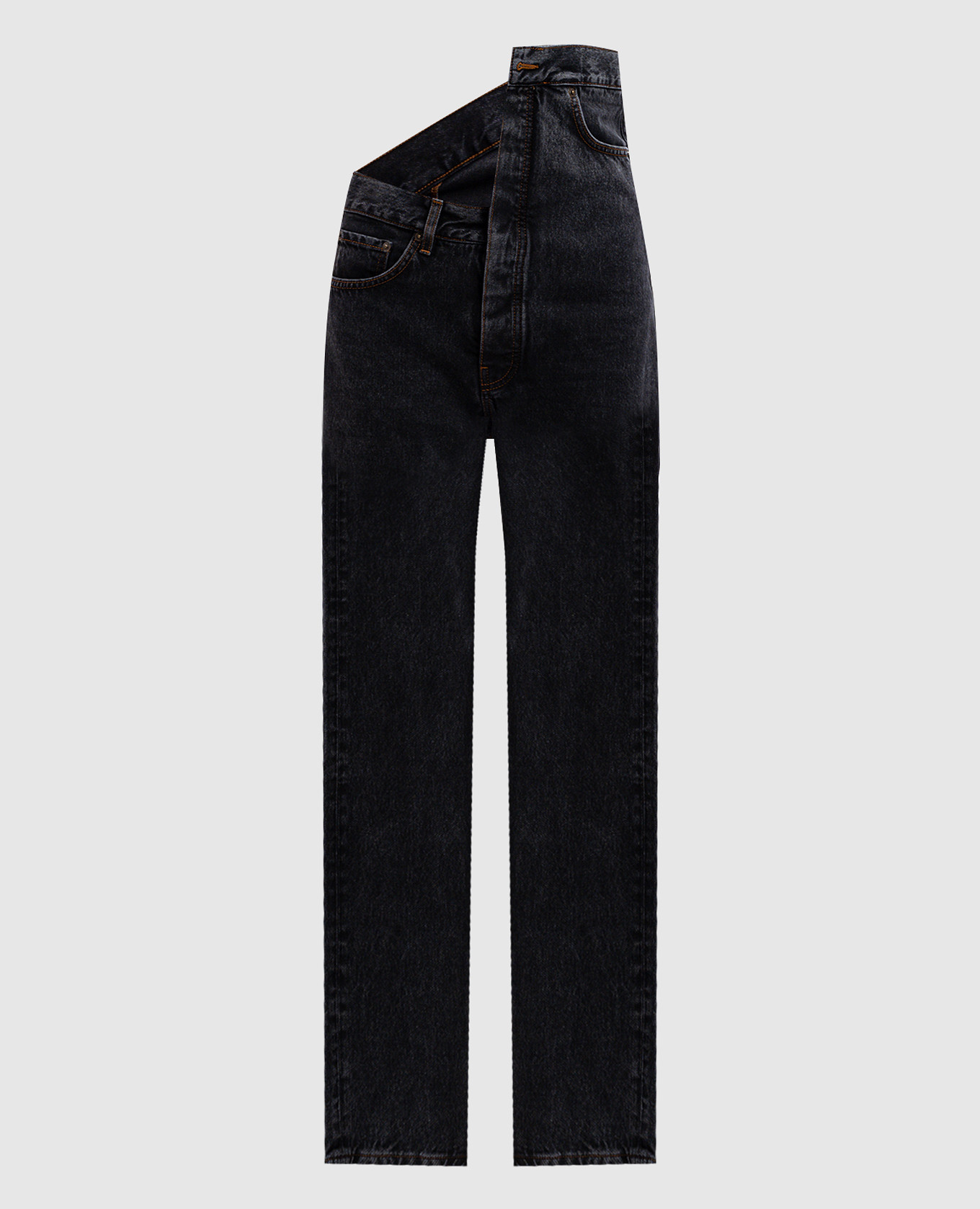 

Gray jeans of asymmetric cut Y Project, Grey