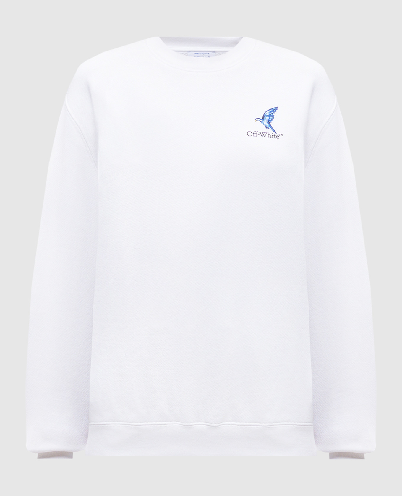 White sweatshirt with print Off-White
