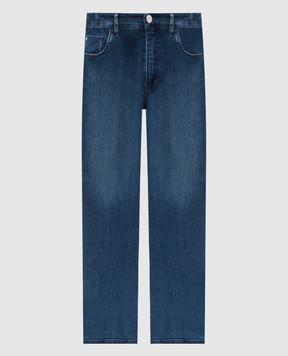 Stefano Ricci Blue jeans with a worn effect M8T53B2090T8120