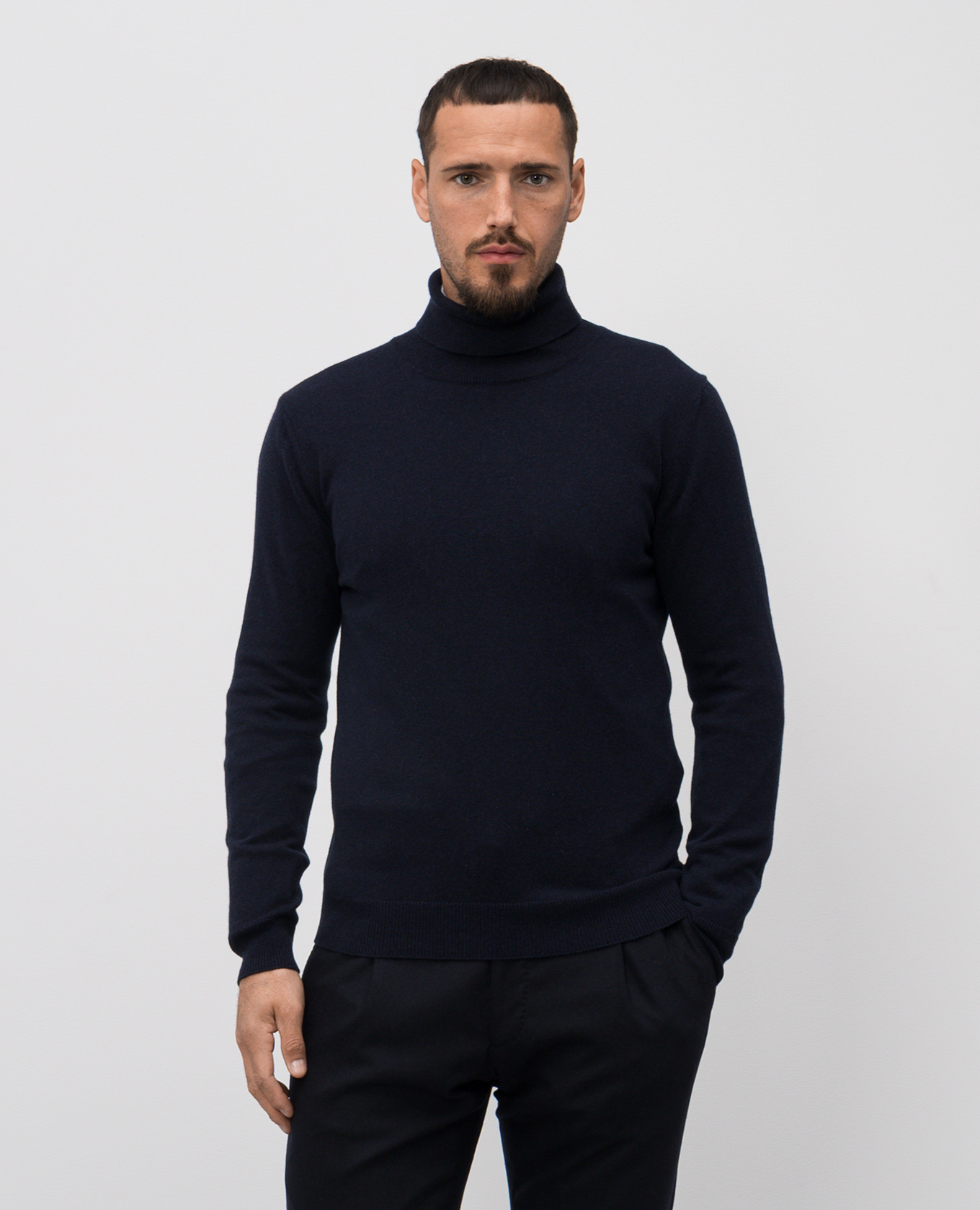 

TODI blue cashmere and silk golf shirt MooRER