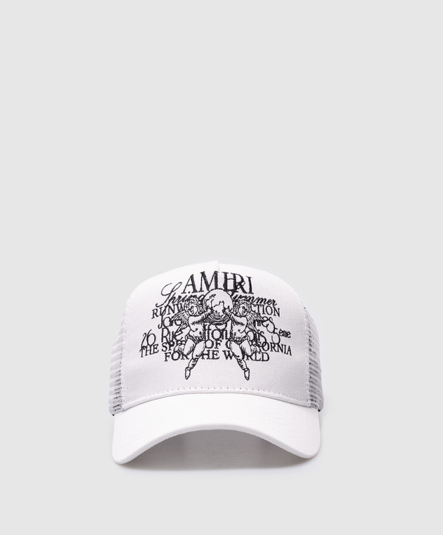AMIRI - White cap with logo embroidery AMHATR1005 - buy with Slovakia delivery at Symbol AMIRI - White cap with logo embroidery AMHATR1005 - buy with Slovakia delivery at Symbol