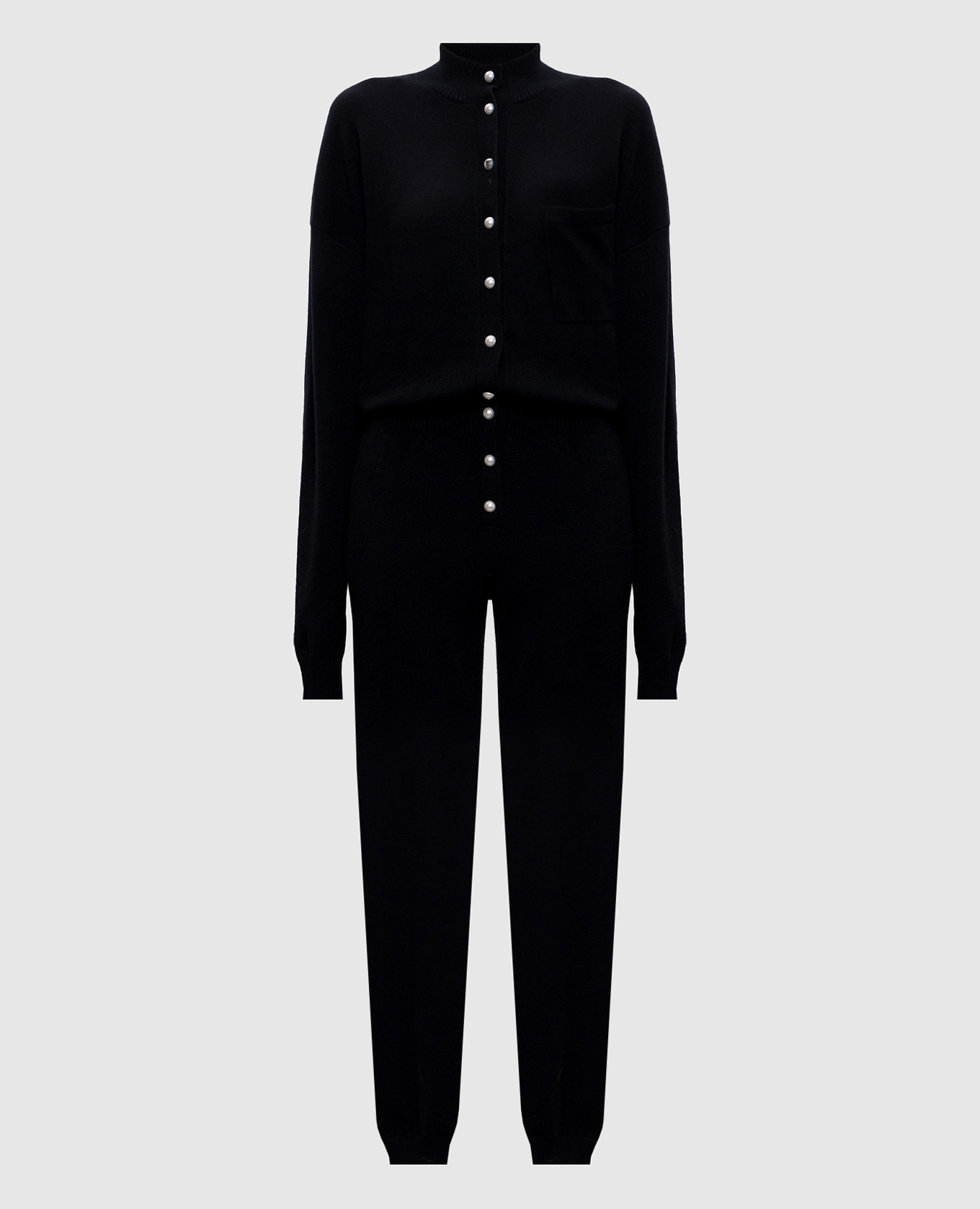 Black cashmere jumpsuit Jacob Lee