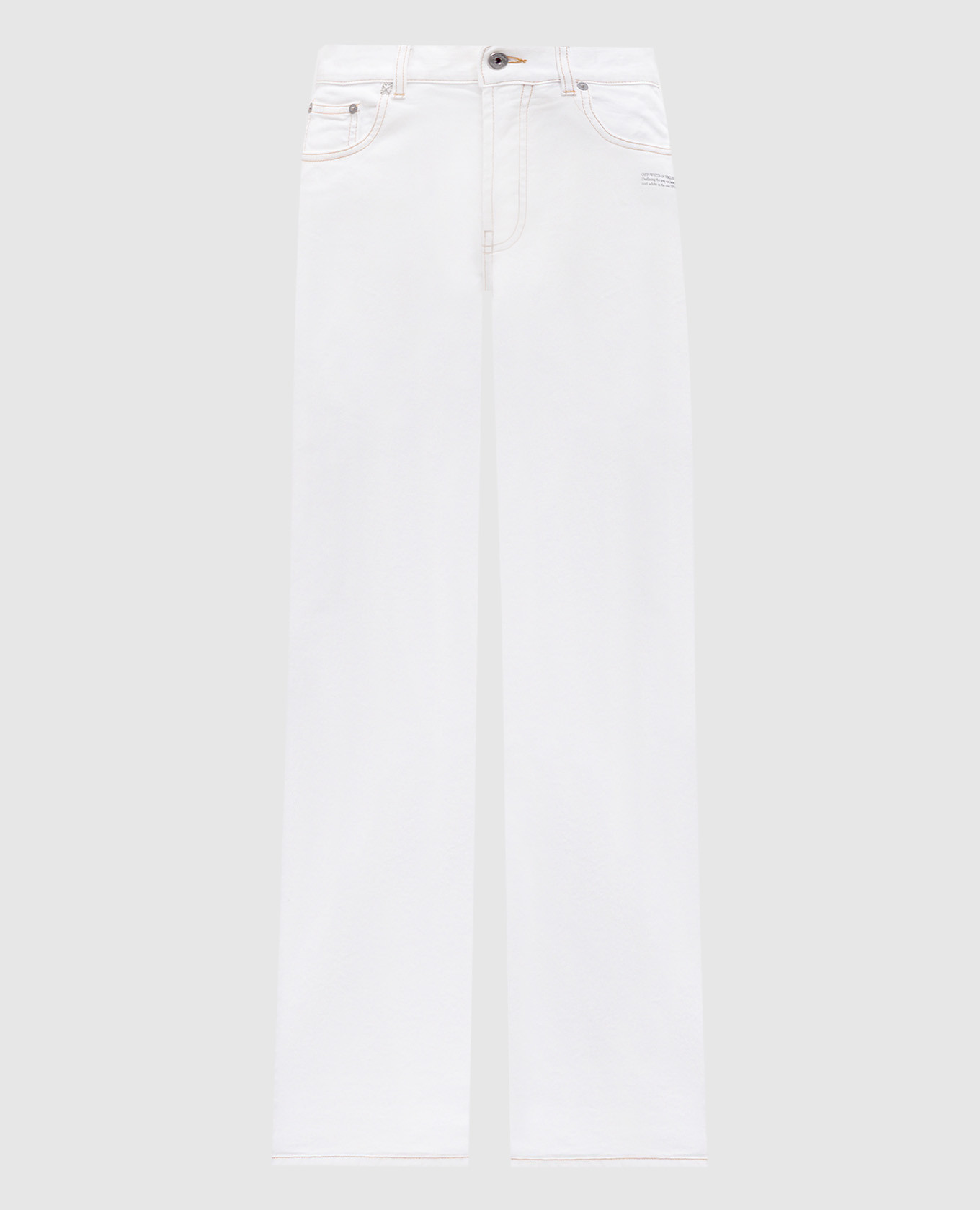 

White jeans with logo Off-White