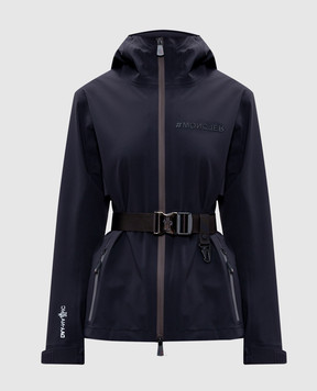 Moncler Grenoble Black Shell Windbreaker with logo J20981A00002597FA