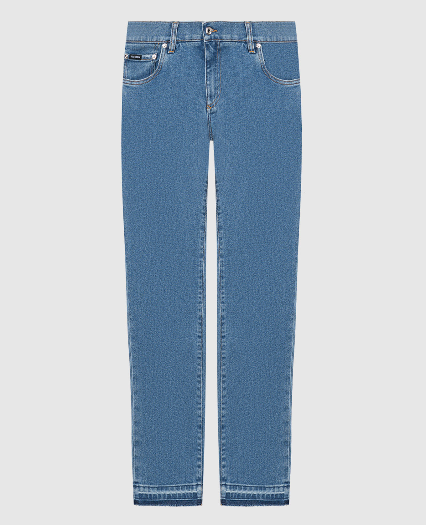 

Blue jeans with logo patch Dolce&Gabbana, Light blue