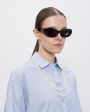 Valentino Black sunglasses with VLogo logo VLS178A57