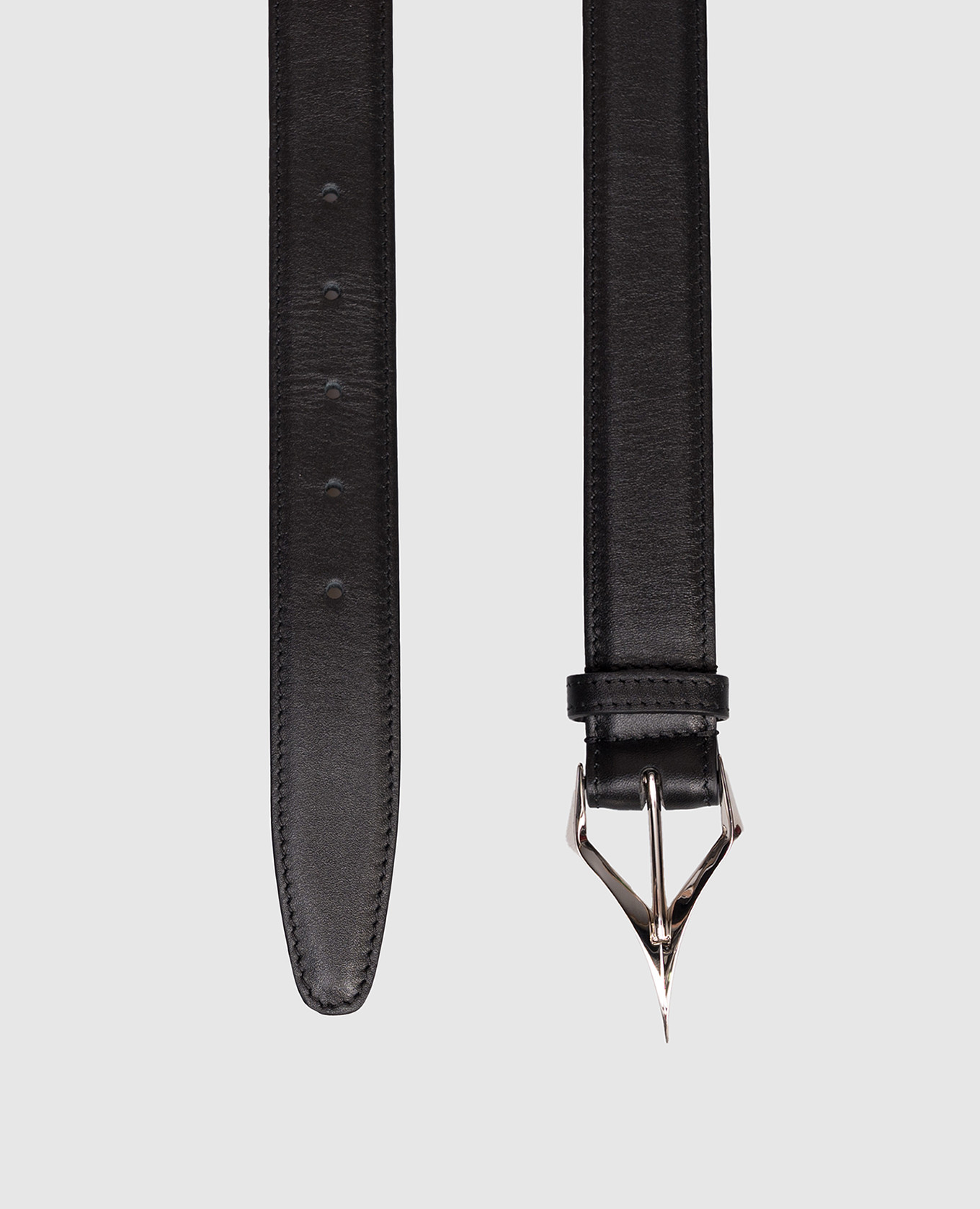

Black leather belt Thierry Mugler