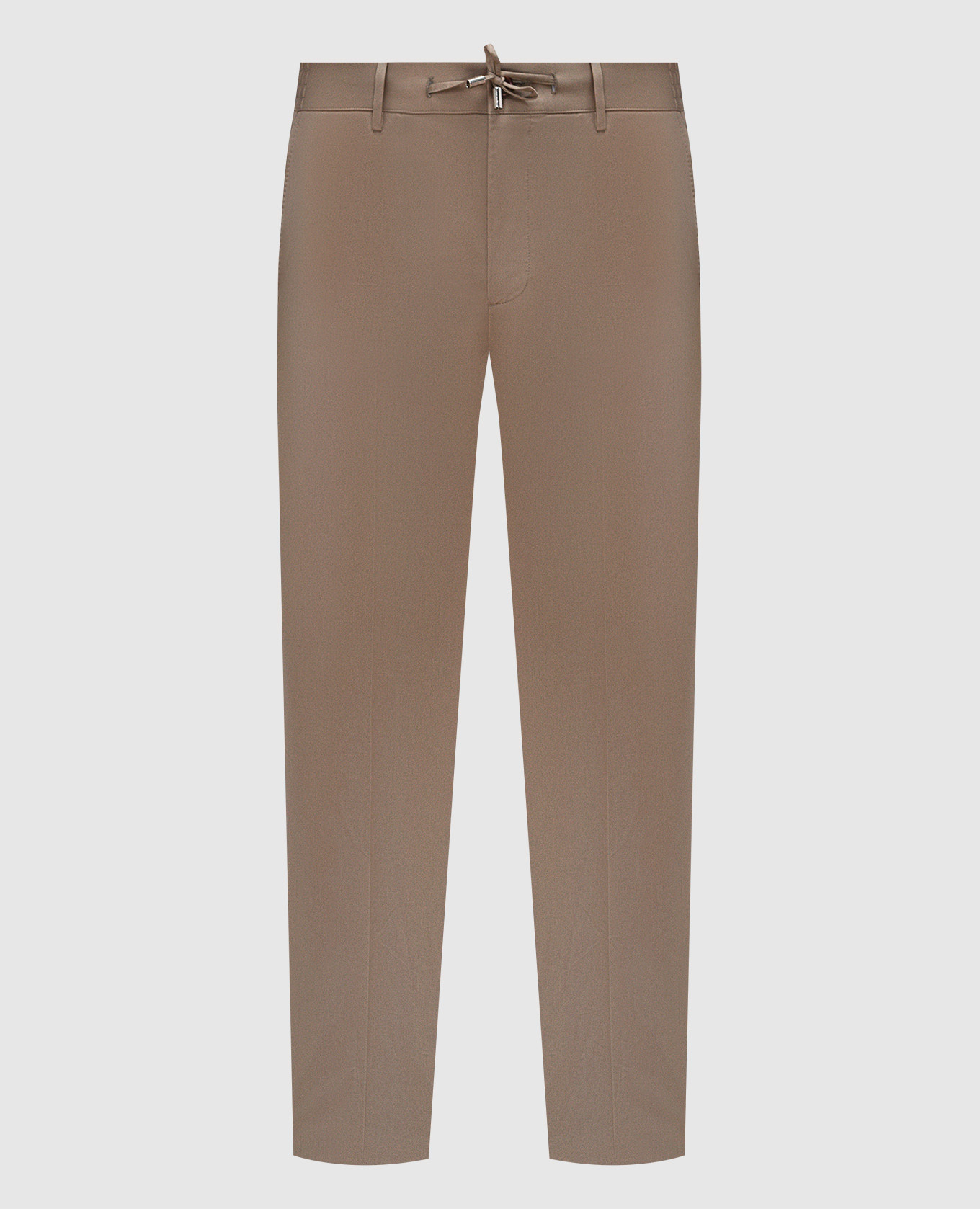 

Beige pants with a logo Stefano Ricci