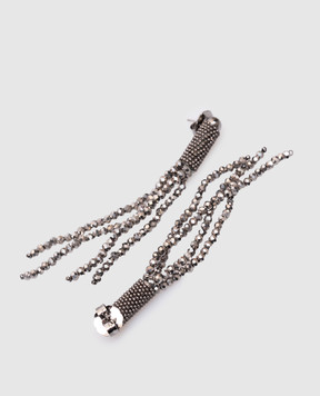 Peserico Gray earrings with a monil chain S35440C0CC445