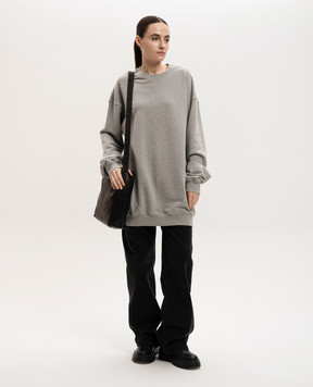 Ann Demeulemeester Sunset Bleeding grey melange sweatshirt B0012584FA186