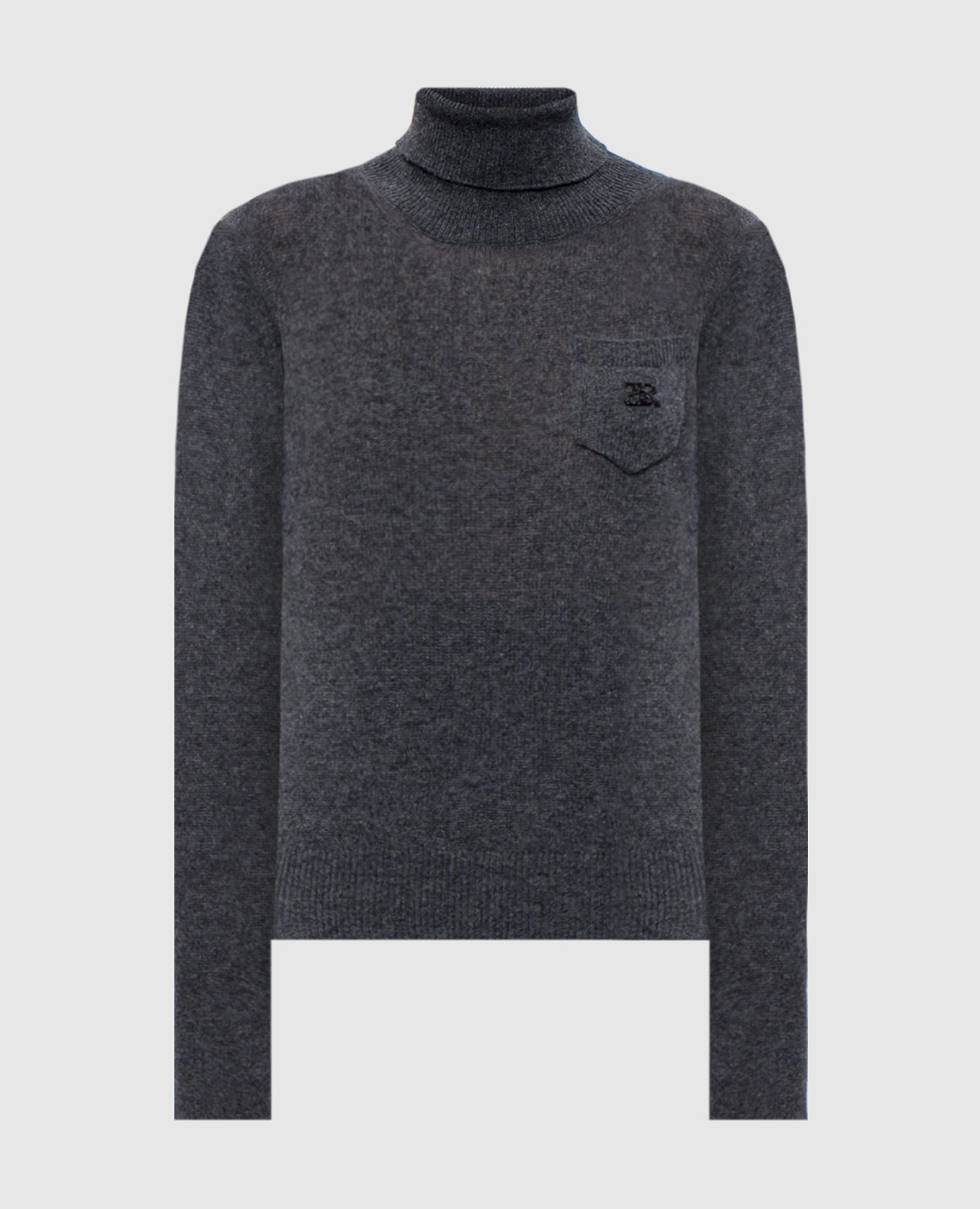 

Gray cashmere polo shirt with logo monogram Ermanno Scervino, Grey