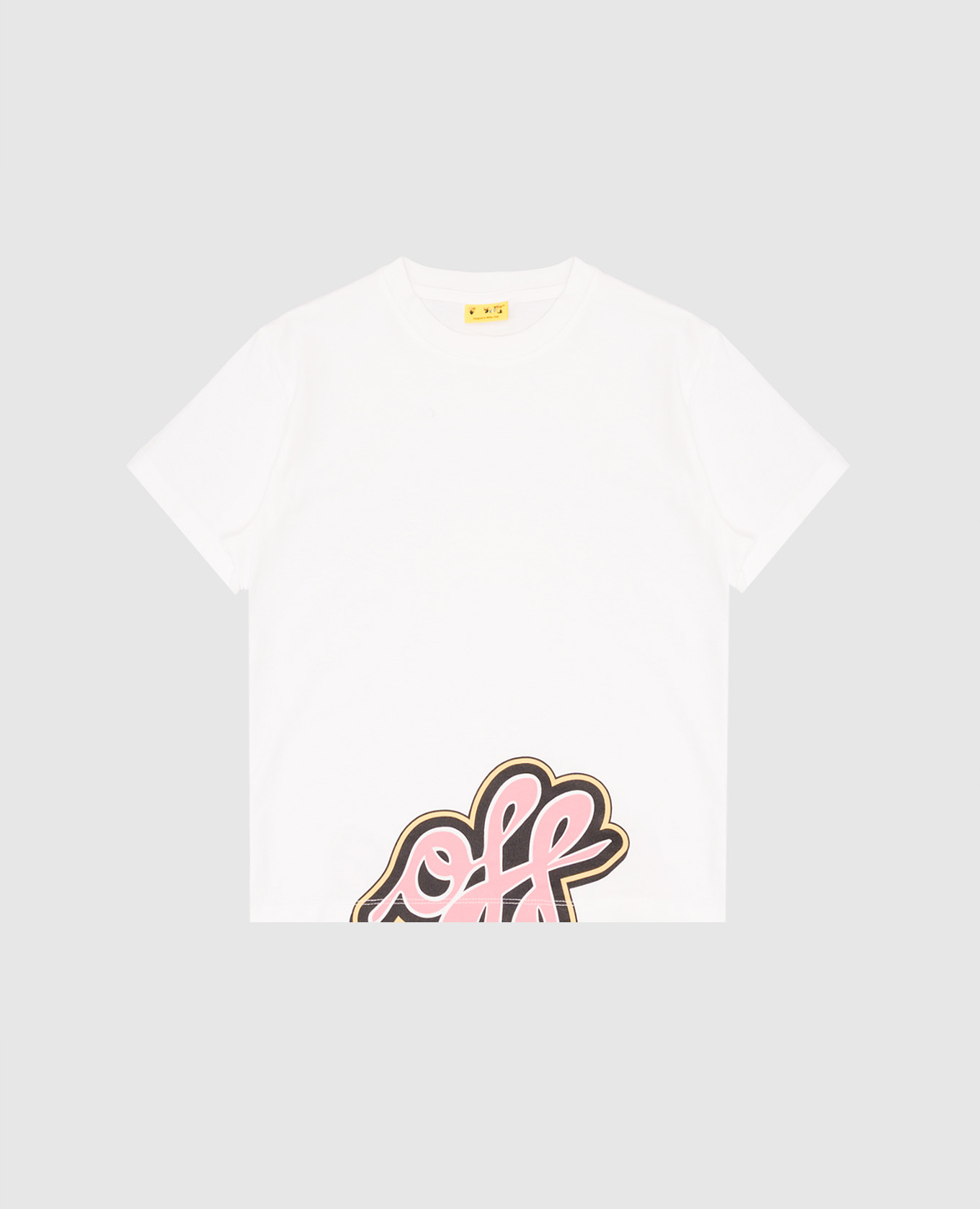 

Children's white Graffity T-shirt with logo print Off-White