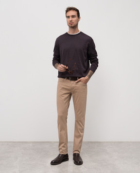 Tom Ford Gray silk jumper KCL057YMS135