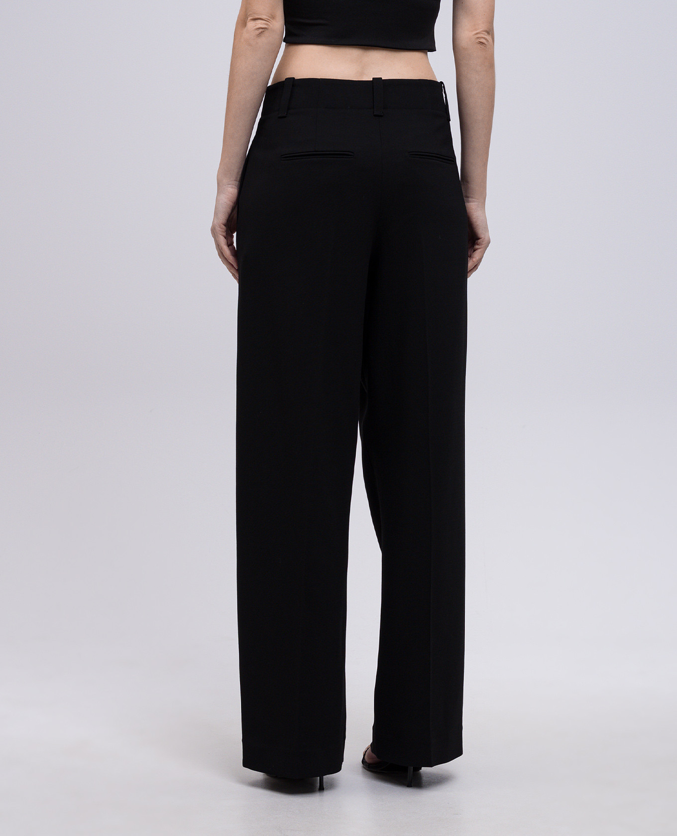 Black Lenton wool trousers Khaite 4