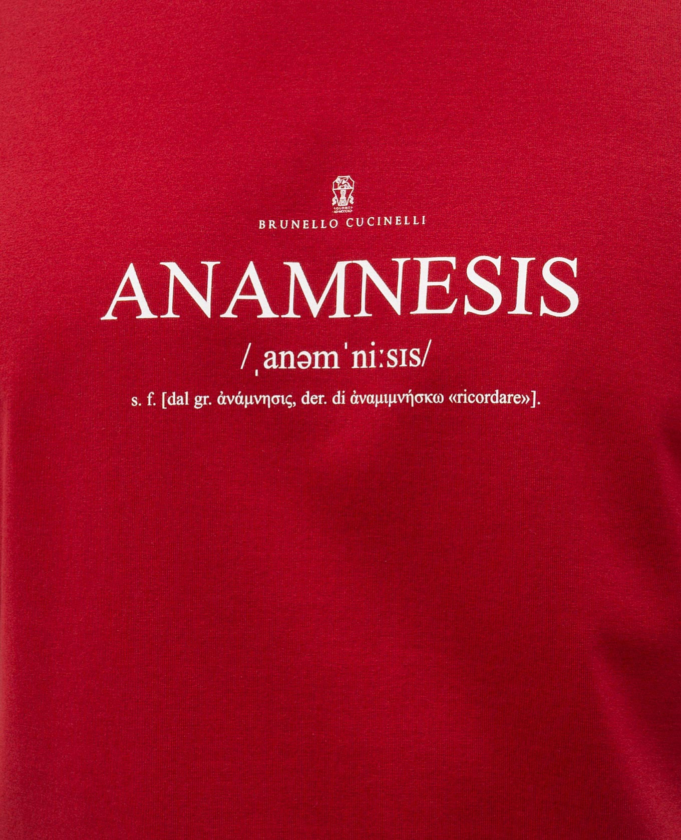 

Red T-shirt with print Brunello Cucinelli