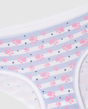 RiminiVeste Jadea baby blue striped animal print panties 123