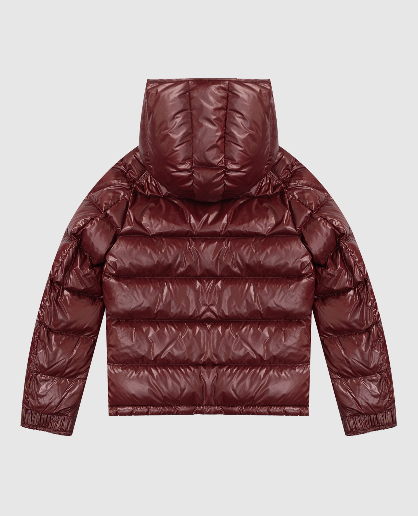 

Children's brown down jacket with logo patch Moncler ENFANT