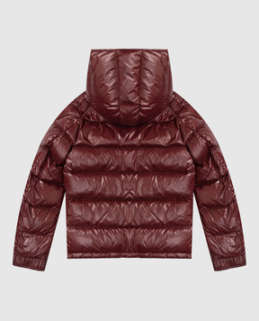 Moncler ENFANT Children's brown down jacket with logo patch K29541A12520689506