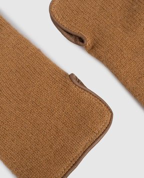Babe Pay Pls Brown gloves with wool 11813
