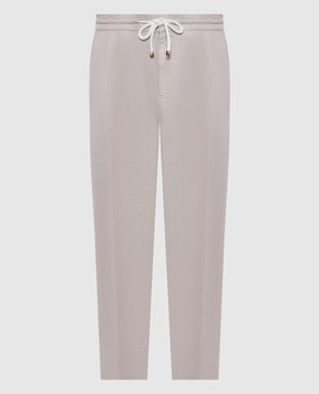 Brunello Cucinelli Gray linen pants M243DE1710