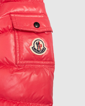 Moncler ENFANT Children's pink down jacket with logo patch K29541A5271068950810